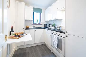 The fully equipped kitchen area for those days when you just want to stay indoors and prepare a dish using local Island produce.