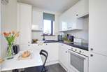 The fully equipped kitchen area for those days when you just want to stay indoors and prepare a meal using local Island produce.