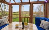 The fabulous summer house overlooks surrounding fields to the sea. - Thumbnail Image