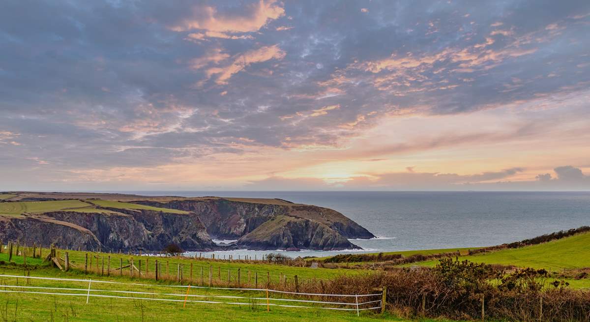 The dreamy view from the bottom of the garden.