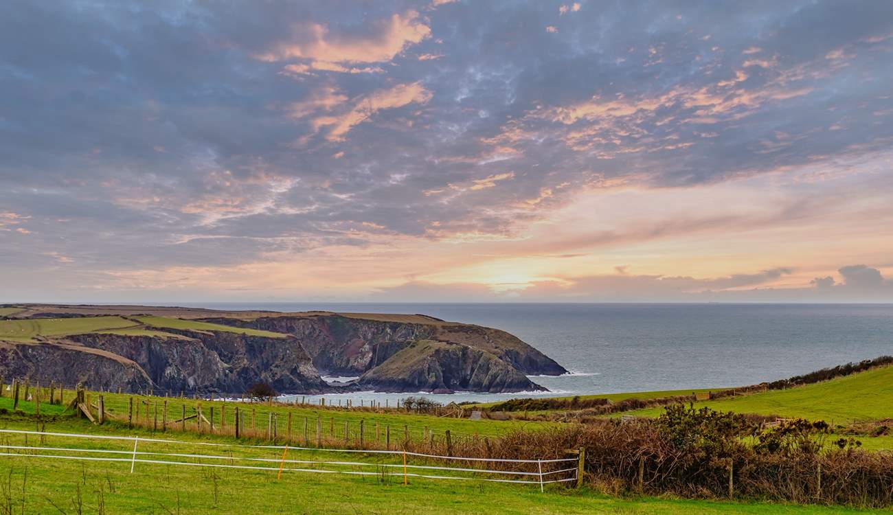 The dreamy view from the bottom of the garden.