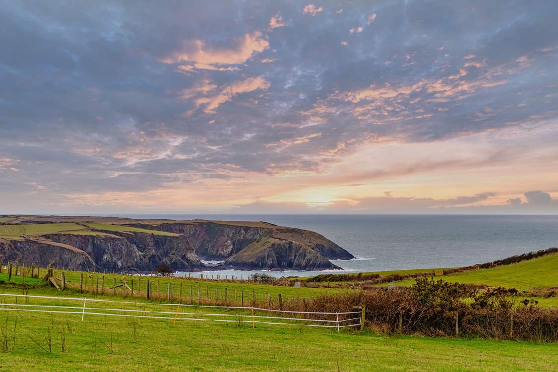 The dreamy view from the bottom of the garden.