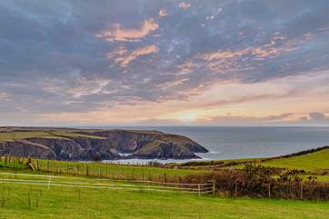 The dreamy view from the bottom of the garden.