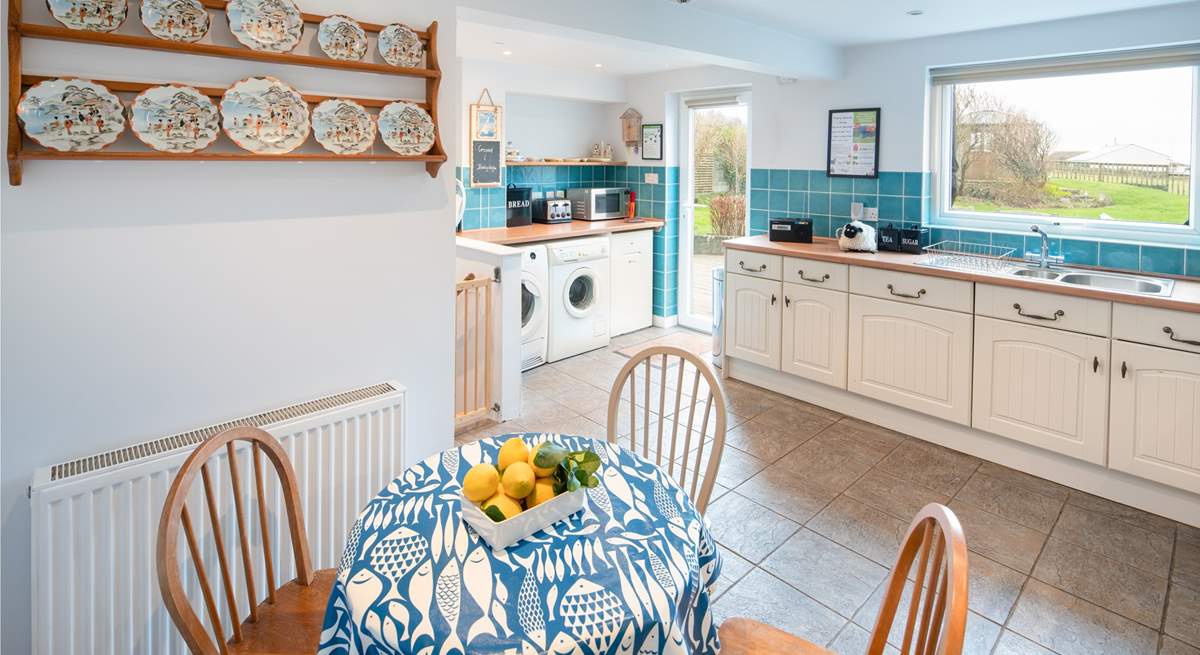 The light and bright kitchen leads out to the spacious back garden.