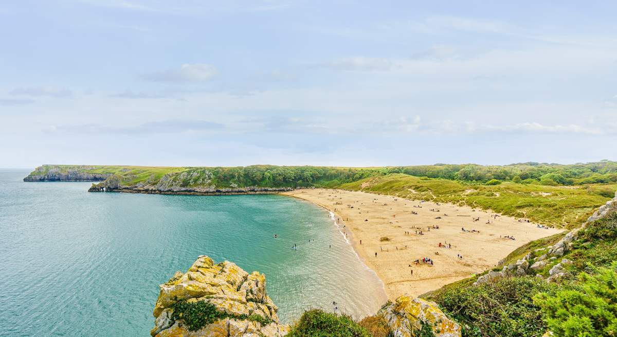 Barafundle is one of many lovely beaches on the Pembrokeshire coast.