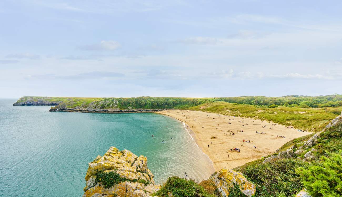 Barafundle is one of many lovely beaches on the Pembrokeshire coast.