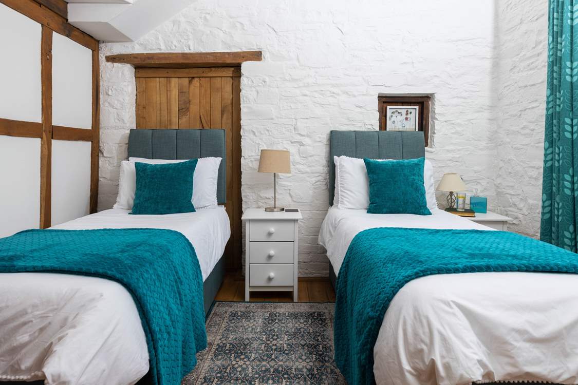 The second bedroom can be configured as a king-size double or as twins, for your convenience.