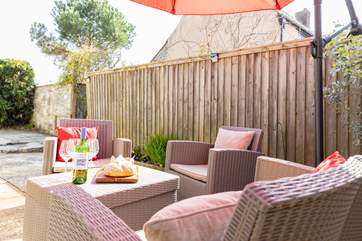 Enjoy a little al fresco summer dining, in your completely self-contained courtyard area.