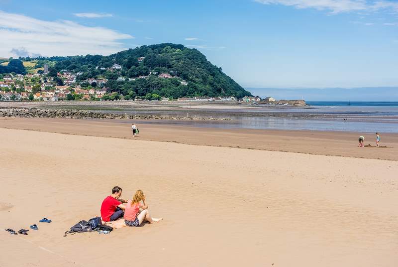 Pack a picnic and head to the beautiful beach at Minehead for the day.