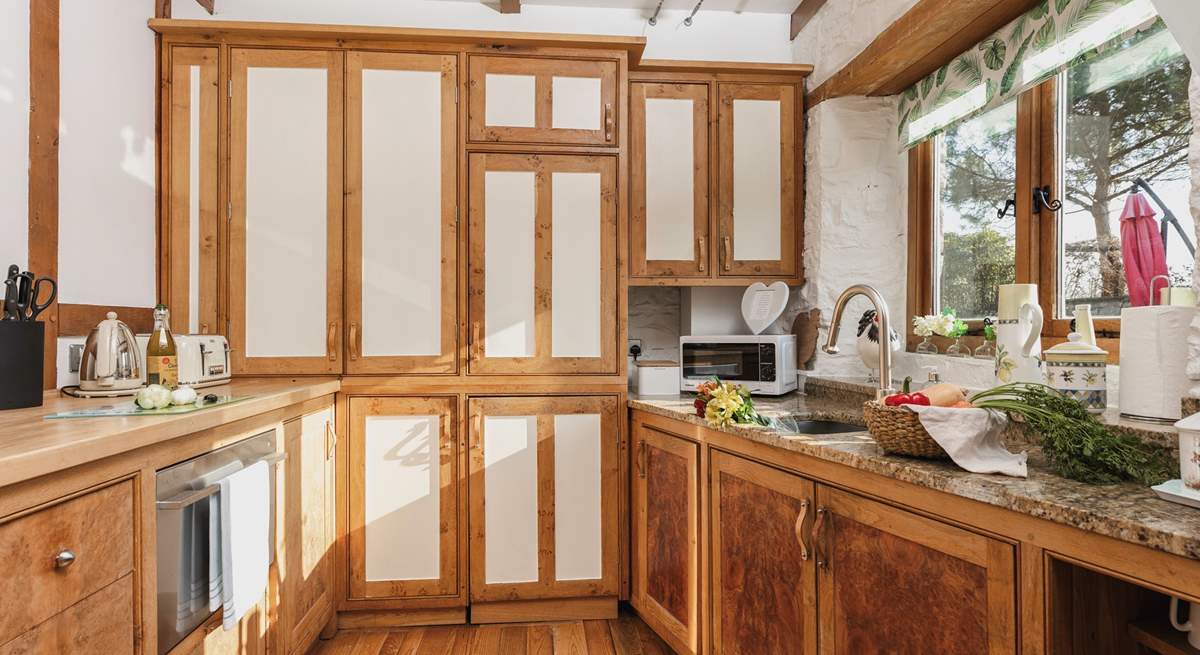 This lovely bright kitchen is perfect for preparing a bit of breakfast before the adventures of the day.....