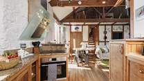 The handmade kitchen is a thing of beauty!