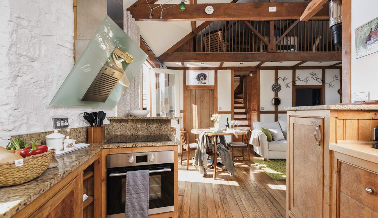 The handmade kitchen is a thing of beauty!