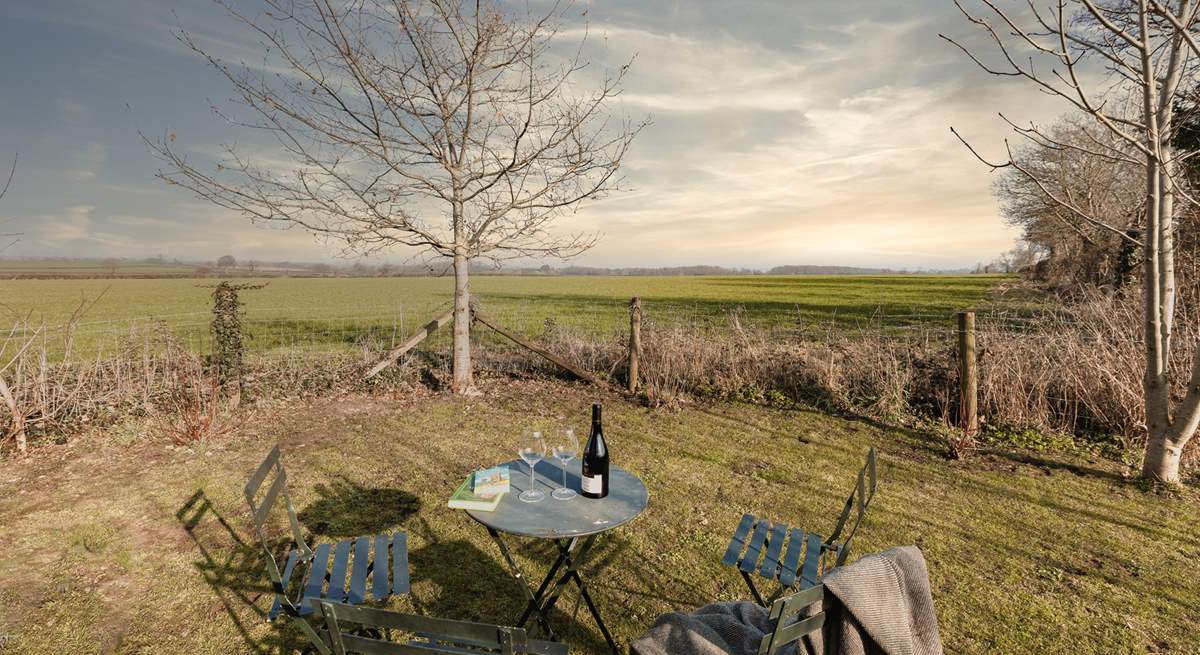 ... which boasts wonderful views of Somerset, complete with distant views of Glastonbury Tor. The perfect place for a cream tea, maybe?