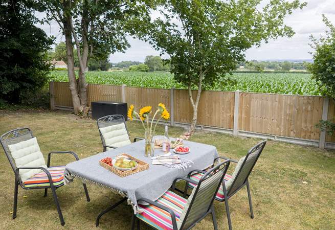 Additional seating in a stunning tucked away setting