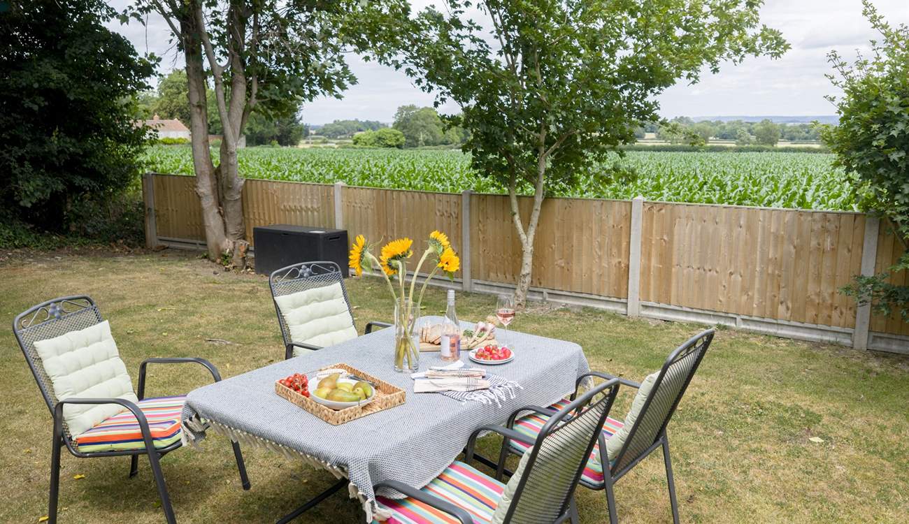 Additional seating in a stunning tucked away setting