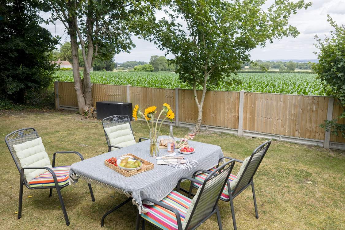 Additional seating in a stunning tucked away setting