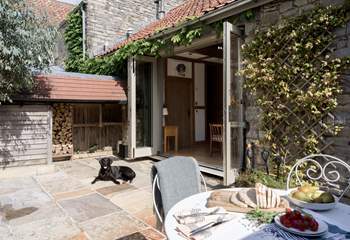 Enjoy a little al fresco summer dining, in your completely self-contained courtyard area.
