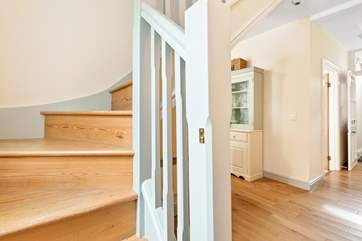 The staircase to the first floor.