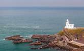 Hartland Lighthouse sits in solitude overlooking the Bristol Channel and Atlantic towards Lundy Island. - Thumbnail Image