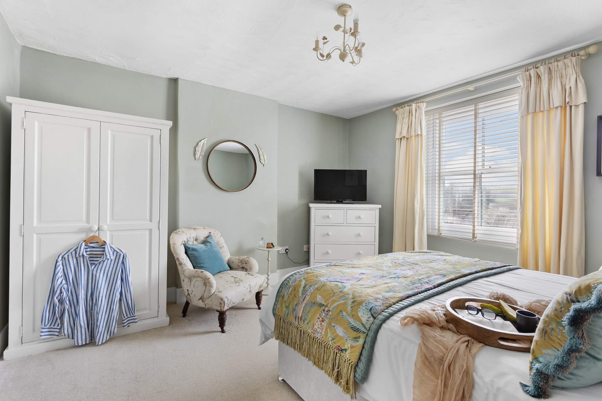 With views out across the village this is such a charming bedroom.