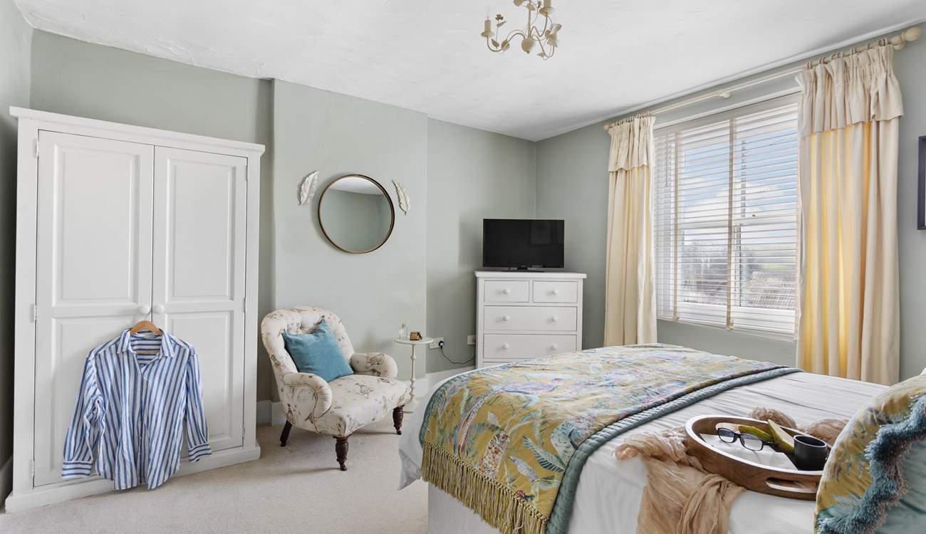 With views out across the village this is such a charming bedroom.