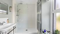 A lovely large shower for a refreshing start to the day.