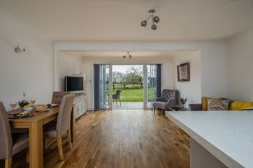 The fabulous open plan living area.