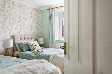Such a tranquil room that offers a twin or super-king option.