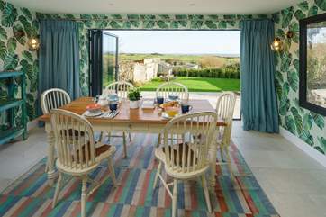 And with the bi-fold doors open, even better!