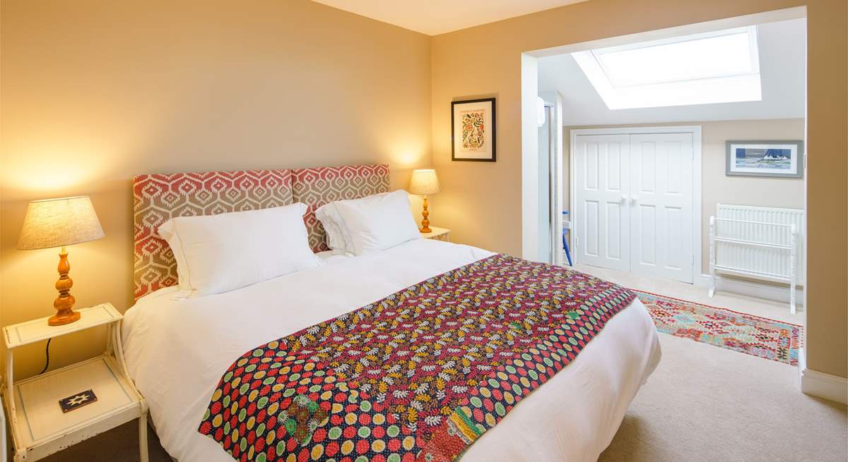 This gorgeous double bedroom with super-king bed has an adjoining twin bedroom.