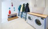 Off the kitchen, a handy utility-room is great for storage of outdoor holiday kit. - Thumbnail Image