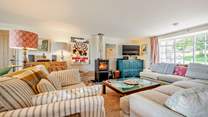 The sitting-room is super comfy and stylish.