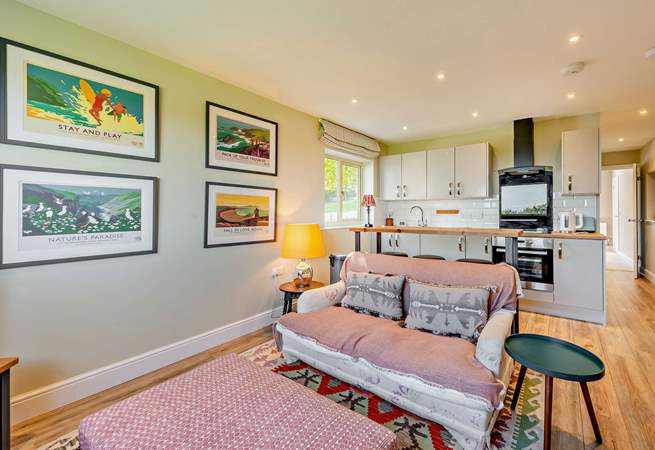 Another view of the second open plan living-area. 