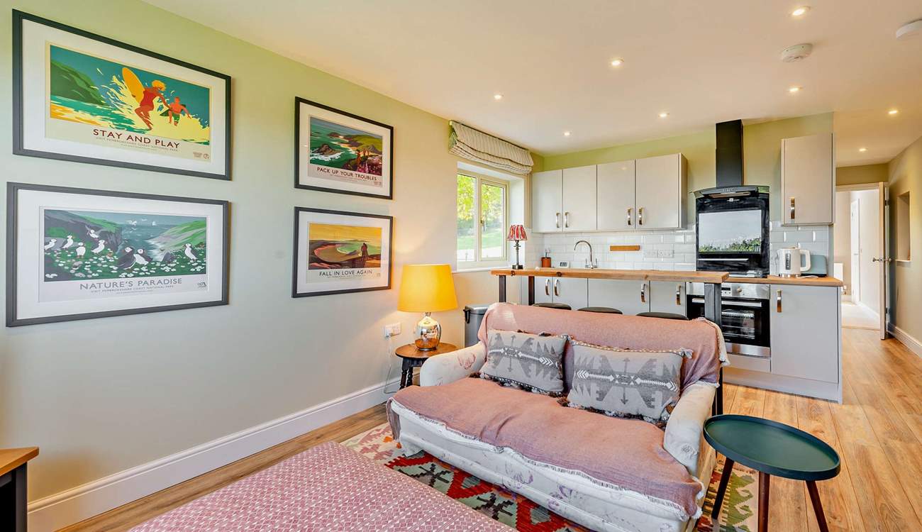 Another view of the second open plan living-area. 