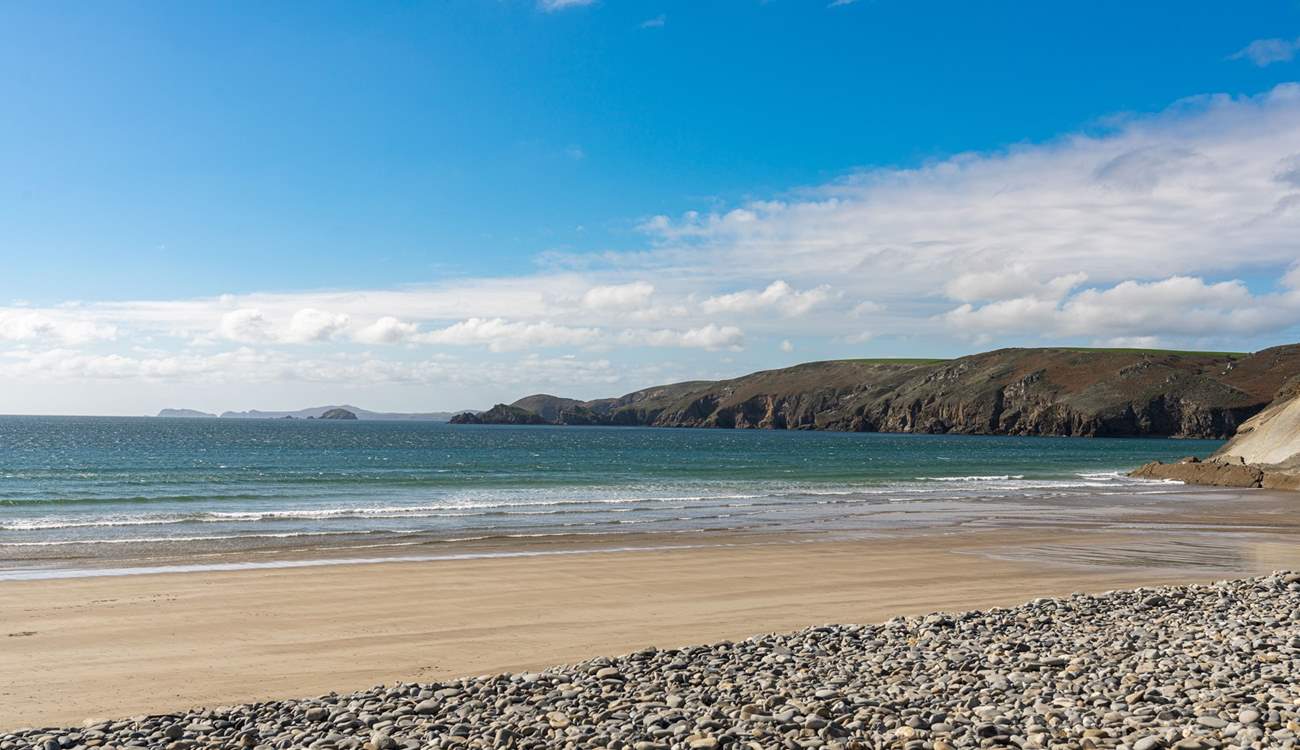 The beauty of Newgale beach takes your breath away. 