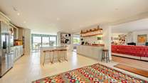 Feel the holiday vibe. Light and airy, with stylish decor throughout. 