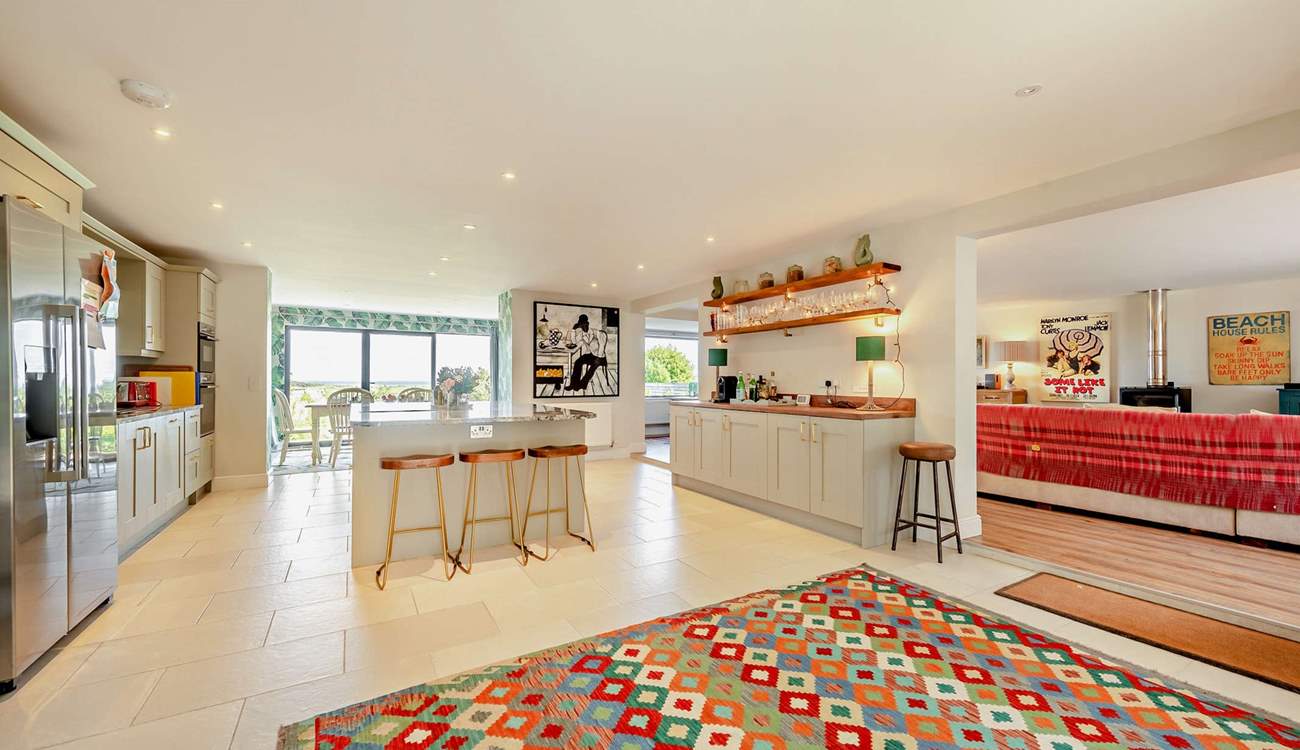 Feel the holiday vibe. Light and airy, with stylish decor throughout. 