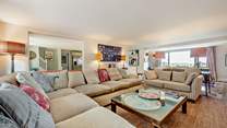 Lots of comfy seating for relaxing together.