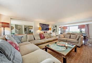 Lots of comfy seating for relaxing together.