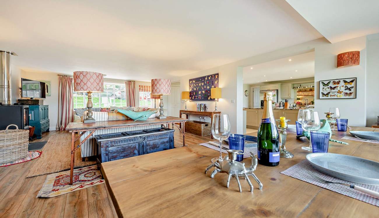 The spacious open plan design makes Landsker House perfect for get togethers throughout the year. 