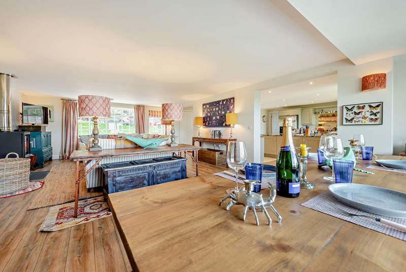 The open plan spacious design makes Landsker House perfect for get togethers throughout the year. 