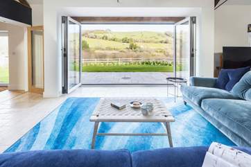 The dreamy countryside views are captivating.
