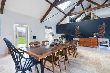 The Shippon is beautifully constructed and gives a nod to the creative talents of the owners.