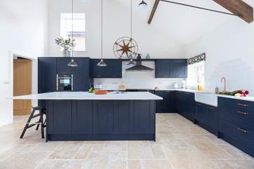 The elegant kitchen.