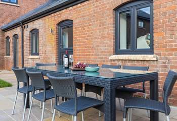 Sit on the patio and enjoy al fresco dining at its best.