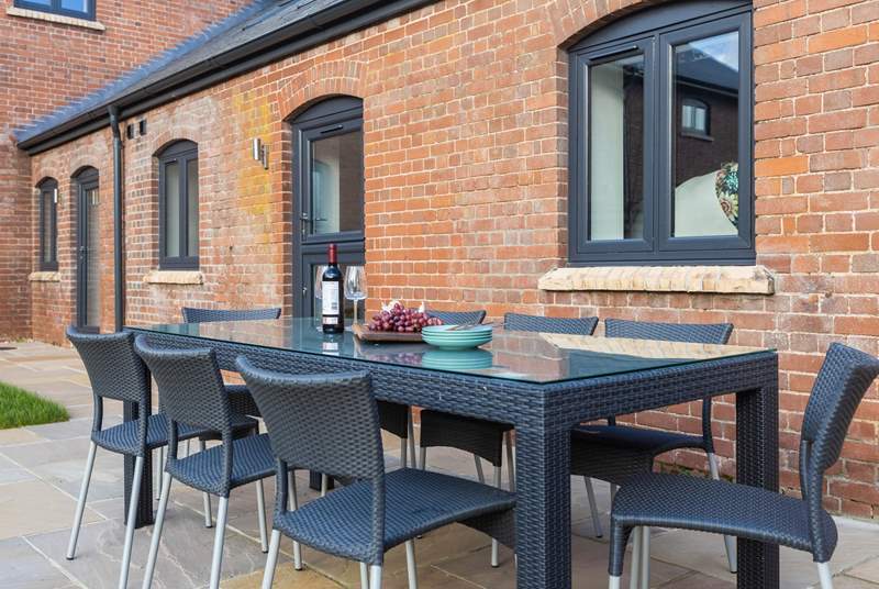 Sit on the patio and enjoy al fresco dining at its best.