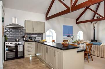 Plenty of room in the kitchen for everyone to help prepare the holiday meals