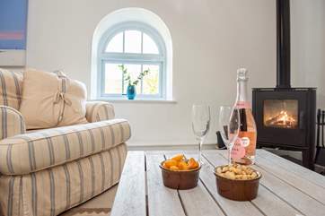The toasty wood-burner is a welcome sight of those out-of-season breaks