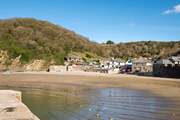 The delightful Polkerris beach which has a beachside pub and bistro