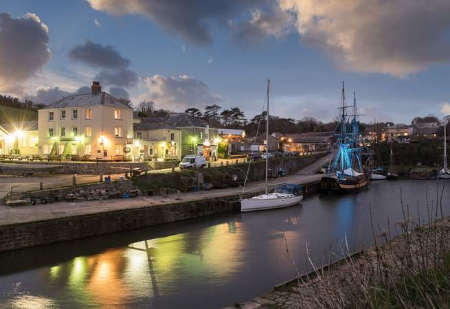 The historic harbourside village of Charlestown is picture perfect